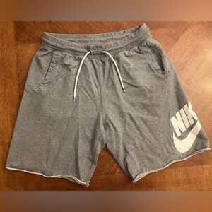 Nike Gray Athletic Shorts Relaxed Fit